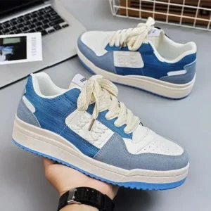 Fashionfunia Men'S Fashion Letter Pattern Color Block Sneakers