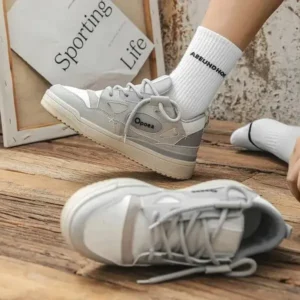 Fashionfunia Men'S Fashion Breathable Pvc Low Top Sneakers