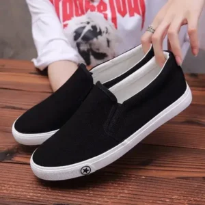 Fashionfunia Men'S Casual Solid Color Wear-Resistant Canvas Shoes