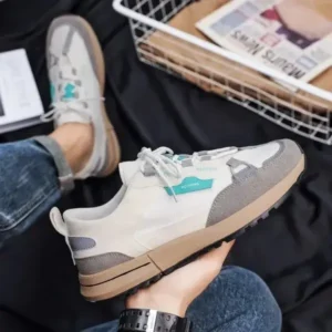 Fashionfunia Men'S Casual Color-Blocking Breathable Sneakers