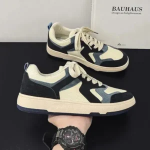 Fashionfunia Men'S Fashion Color Block Canvas Sneakers