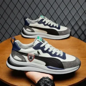 Fashionfunia Men Casual Color Matching Breathable Sneakers