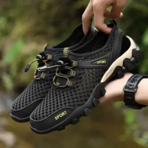 Fashionfunia Men Fashion Mesh Wear-Resistant Hiking Sneakers