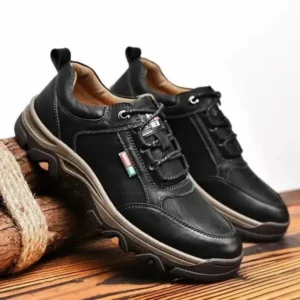 Fashionfunia Men Fashion Breathable Pu Boarded Sneakers