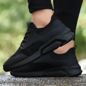 Fashionfunia Men Fashion Solid Color Mesh Sneakers