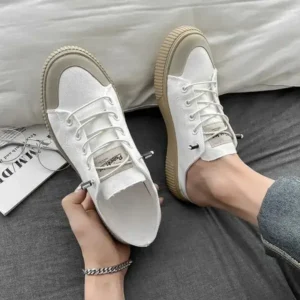 Fashionfunia Men Casual Breathable Simple Canvas Shoes