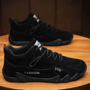 Fashionfunia Men Fashion Solid Color Pu Sports Shoes