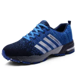 Fashionfunia Men Fashion Fly Woven Mesh Breathable Low Top Sneakers