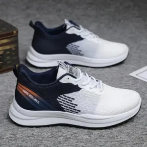 Fashionfunia Men Fashion Fall Flyknit Comfort Lace-Up Sneakers