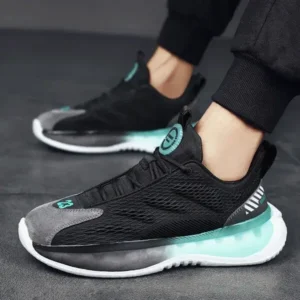 Fashionfunia Men Spring Autumn Fashion Casual Colorblock Mesh Breathable Rubber Platform Shoes Sneakers