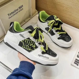 Fashionfunia Men Fashion Color Block Breathable Low Top Sneakers