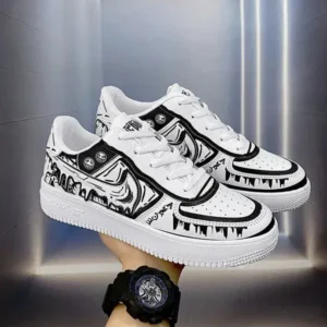 Fashionfunia Men Fashion Graffiti Breathable Sneakers