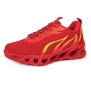 Fashionfunia Men'S Fashion Flame Pattern Breathable Mesh Sneakers