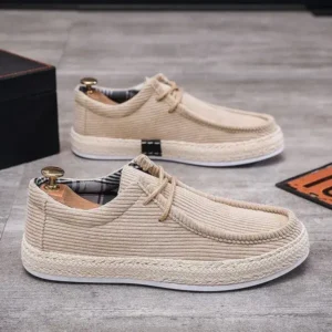 Fashionfunia Men'S Fashion Breathable Stripe Canvas Shoes