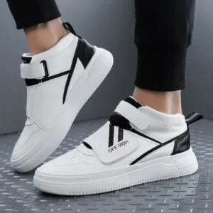 Fashionfunia Men'S Fashion Thick-Soled Breathable Pu Stitching Sneakers