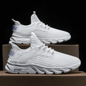 Fashionfunia Men'S Fashion Solid Color Hollow Running Sneakers