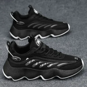 Fashionfunia Men'S Fashion Thick Sole Low Top Breathable Sneakers