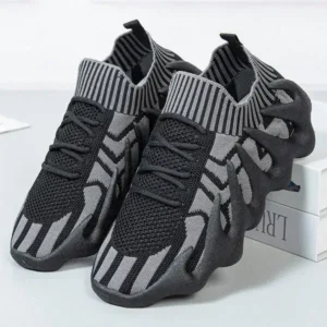 Fashionfunia Men'S Casual Octopus Knitted Breathable Mesh Sneakers