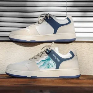 Fashionfunia Men'S Casual Landscape Painting Printed Sneakers