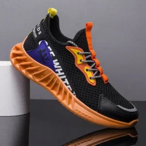 Fashionfunia Men'S Fashion Breathable Color Block Air Cushion Sneakers