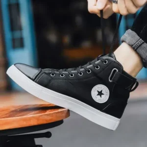 Fashionfunia Men'S Fashion Retro Canvas High Top Shoes