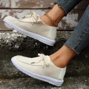 Fashionfunia Fashion Solid Color Plus Size Mesh Breathable Comfortable EVA Bottom Round Toe Sneakers